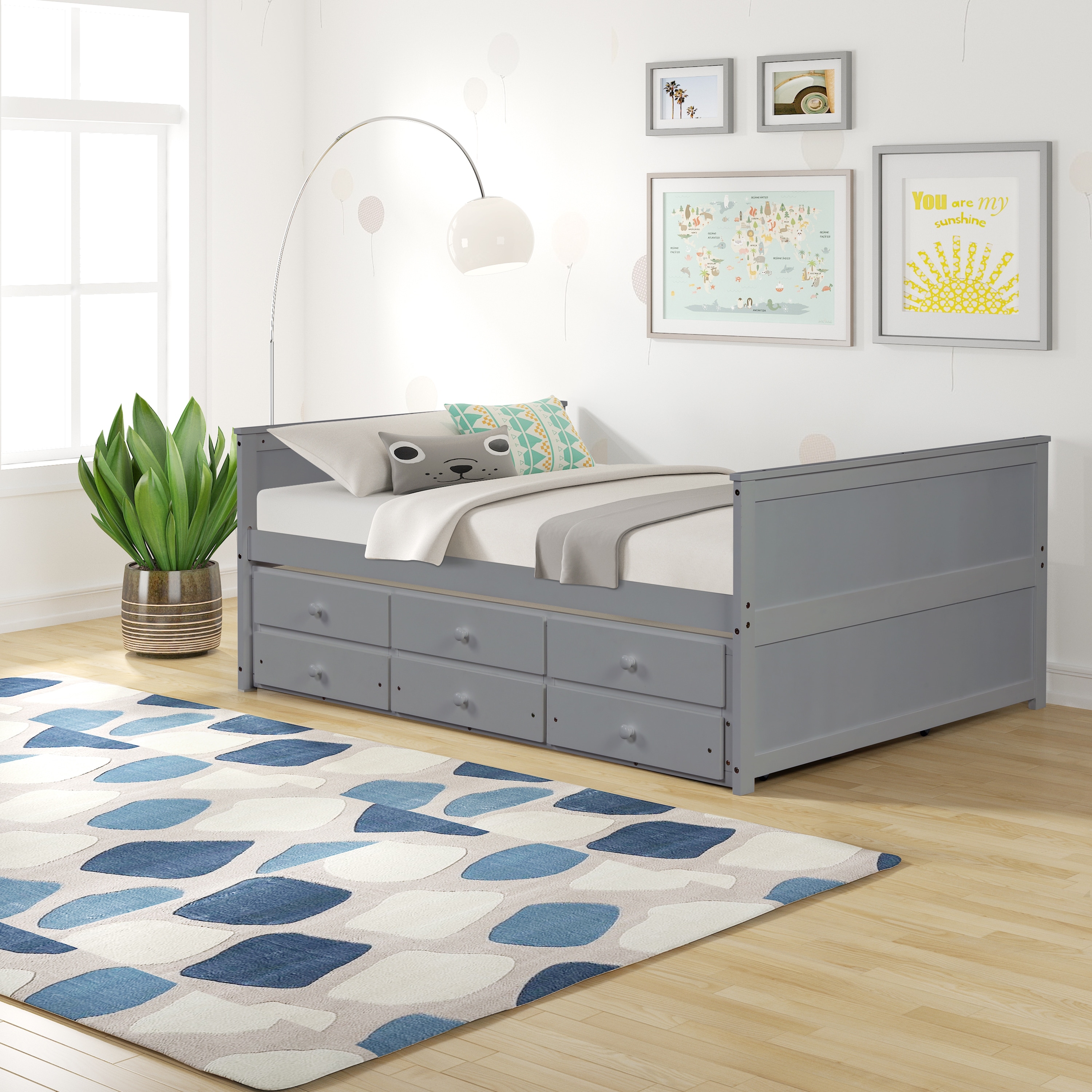 Overstock hot sale captains bed