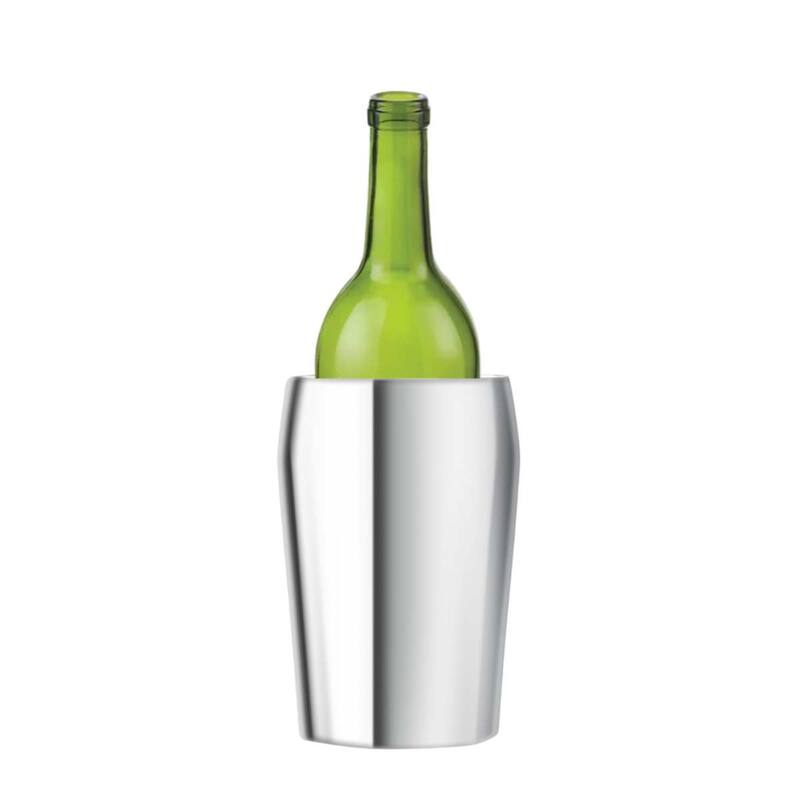 Nambe Rivet Wine Chiller - 4" D x 7" H