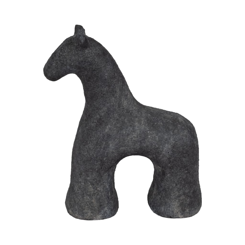 Sagebrook Home Neutral Textured Horse Decorative Object