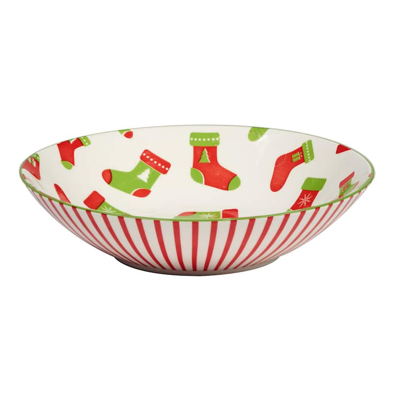 Certified International Holiday Fun 40 oz. Soup Bowls, Set of 6 Assorted Designs - 40 oz.