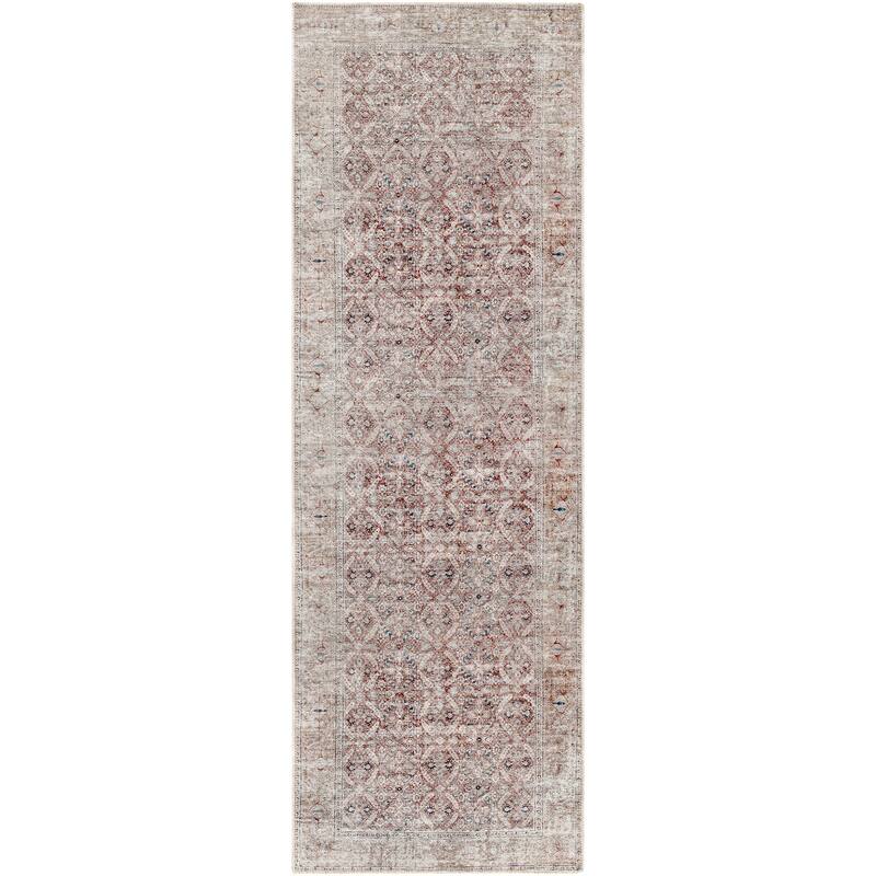 Livabliss Eutychos Traditional Floral Machine Washable Area Rug