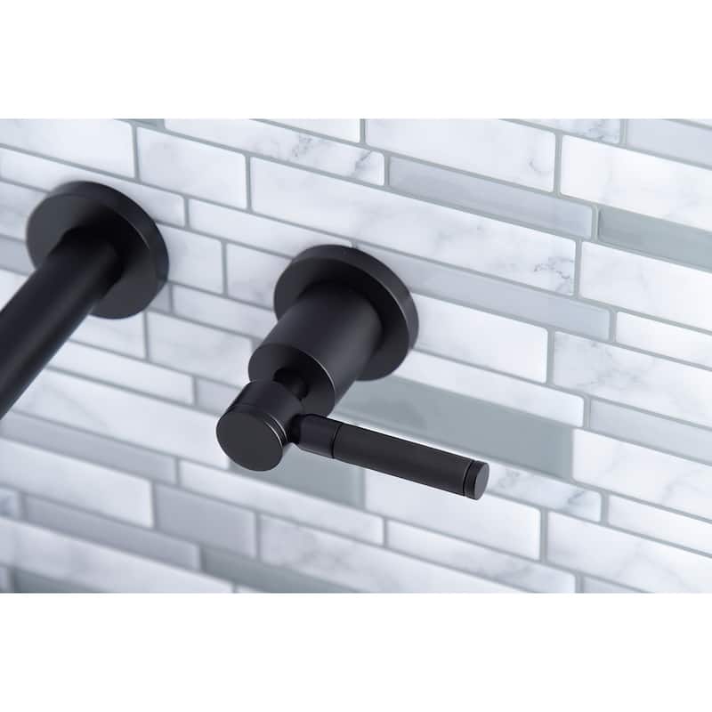 Kingston Brass Kaiser 3-Hole Wall Mount Roman Tub Faucet