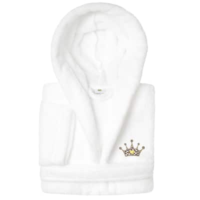 Sweet Kids 100% Polyester SUPER PLUSH Double Brushed Hooded Bathrobe - CHEETAH CROWN