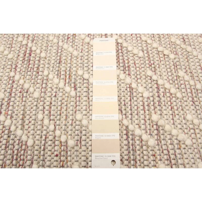 ECARPETGALLERY Braid weave Sienna Cream Wool Rug - 4'11 x 7'11