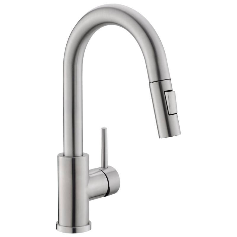 Sink Faucet, Brushed Nickel Kitchen Faucets with Pull Down Sprayer