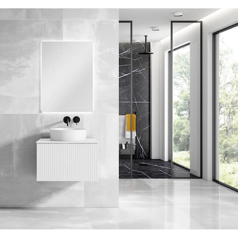 Lucena Bath 24" Bari Vanity With Matching Top and Vessel Sink