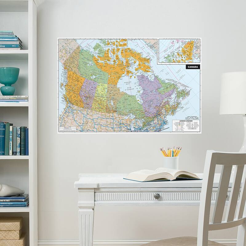 WallPops Canada Dry Erase Map Decal