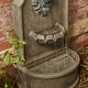 preview thumbnail 11 of 13, Glitzhome 31.75"H LED 3-Tier Oversized Resin Lion Outdoor Waterfall Fountain