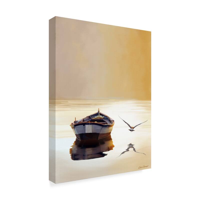 Carlos Casamayor 'Sunset In The Pier' Canvas Art