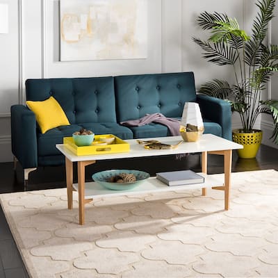 SAFAVIEH Mid-Century Caraway Rectangular Coffee Table - 47.2" x 23.6" x 17.7"