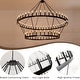 preview thumbnail 13 of 13, Modern Farmhouse Chandelier 2 Tier Large Black Wagon Wheel Chandeliers