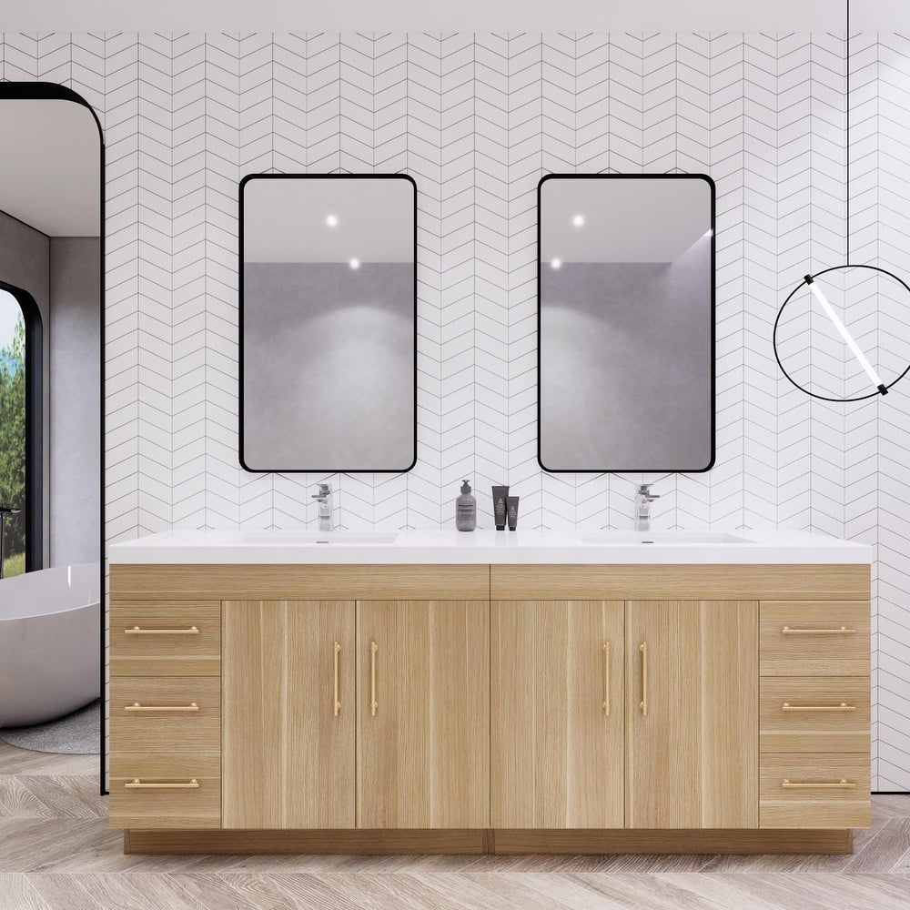 Eliza 84'' Freestanding Vanity with Double Sink