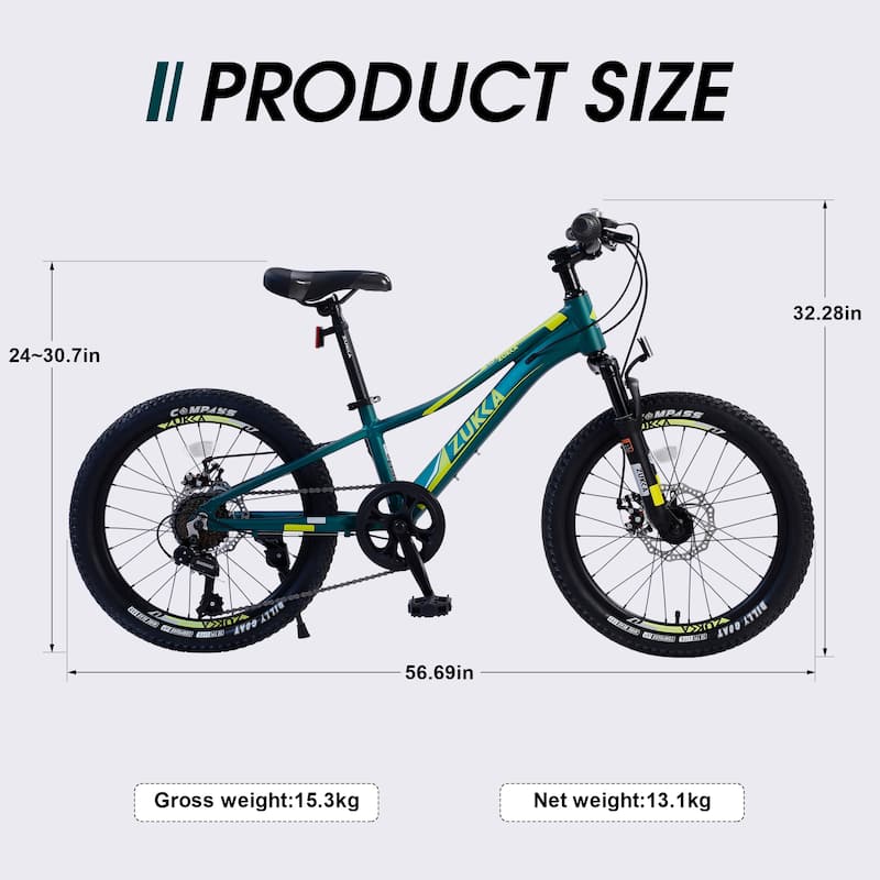 Mountain Bike for Girls and Boys Mountain 20 inch shimano 7-Speed bike