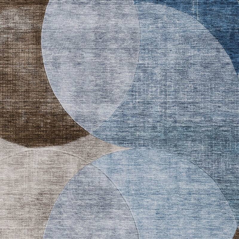 HomeRoots Geometric Transitional Rectangle Outdoor Rug