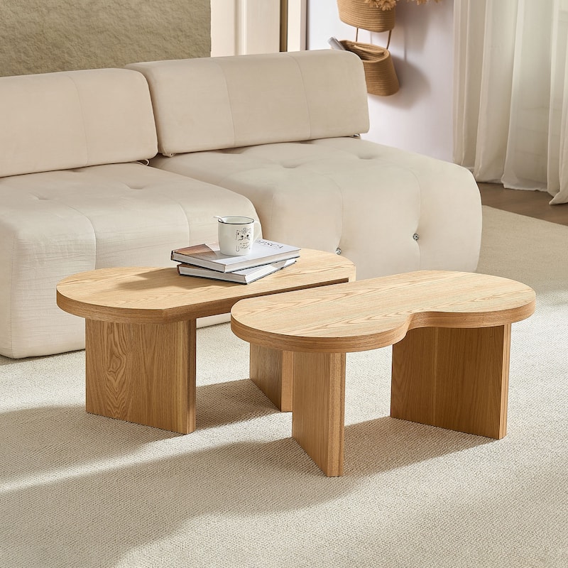 Modern Coffee Table Butterfly Coffee Table Stylish Coffee Table Featuring Butterfly-Shaped Design, for Living Room‌