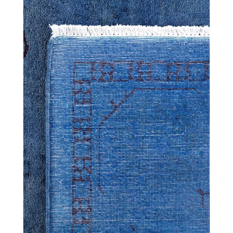 Contemporary Overdyed Wool Hand Knotted Area Rug - 6' 1" x 8' 6"
