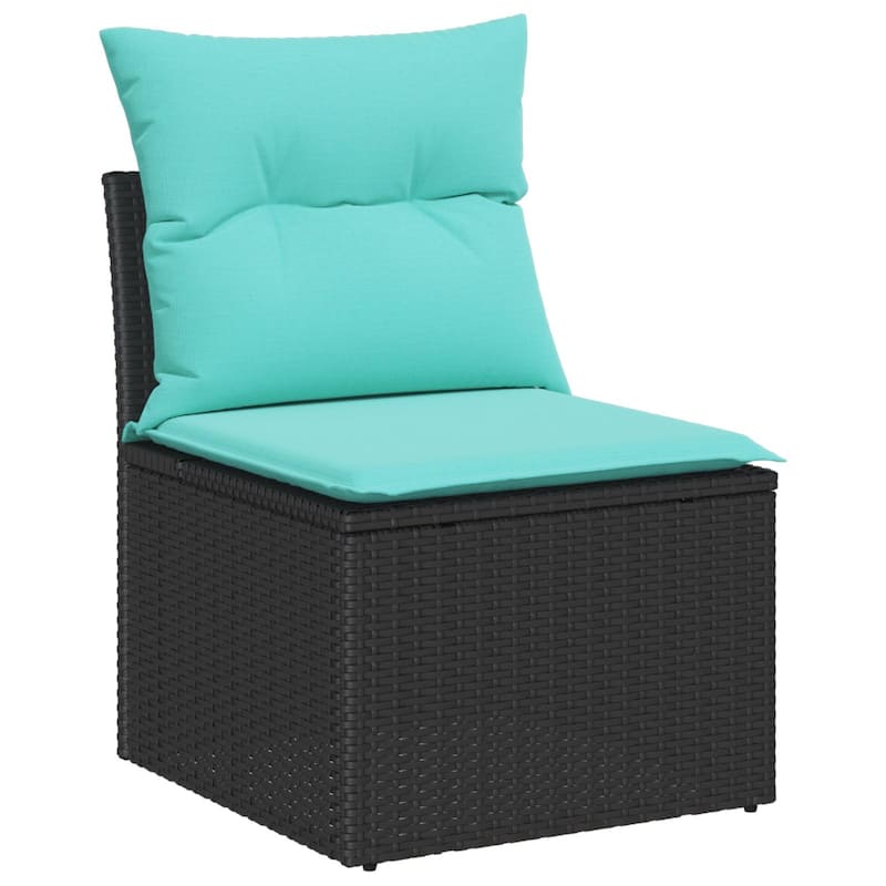 9 Piece Garden Sofa Set with Cushions - 113×48×27.2