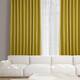 Exclusive Fabrics Faux Linen Extra Wide Room Darkening Curtain Panel