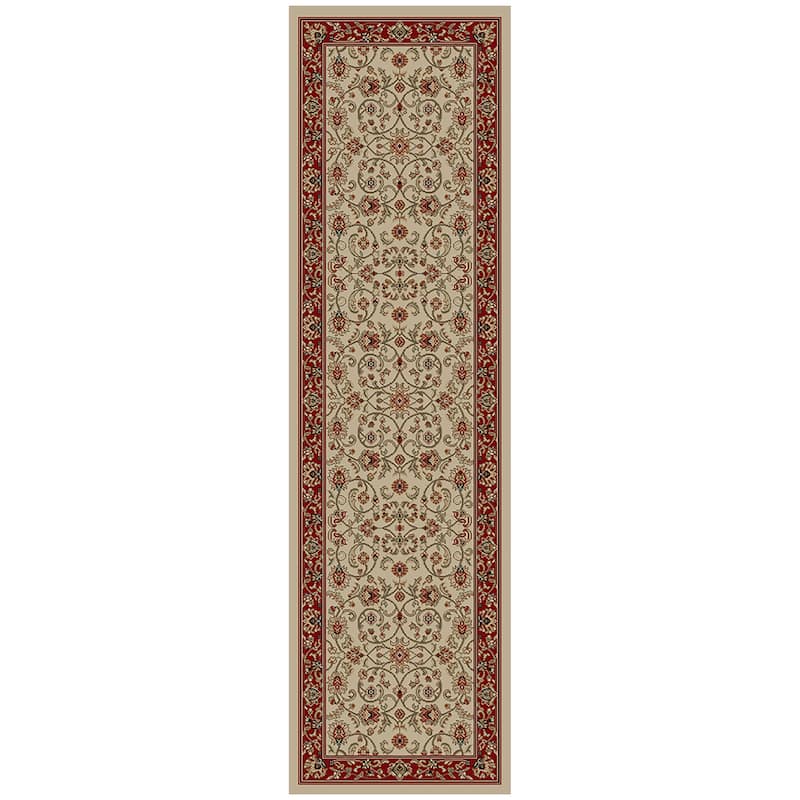 Mayberry Hometown Classic Oriental Keshan Area Rug - 2'3" x 7'7" Runner - Antique