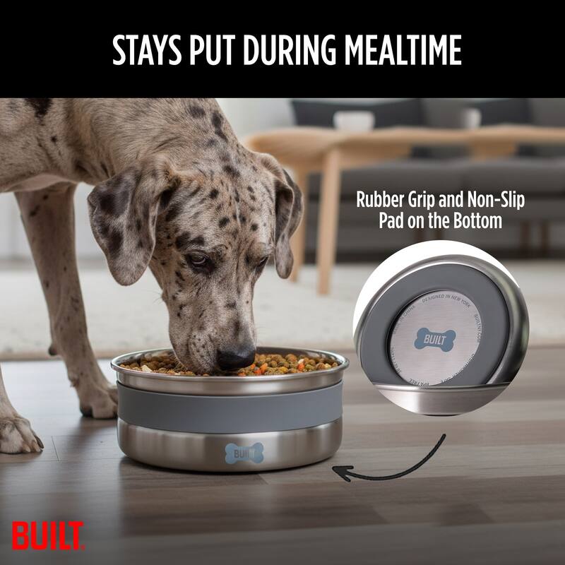 Built Stainless Steel Dog Bowl - 64 Oz