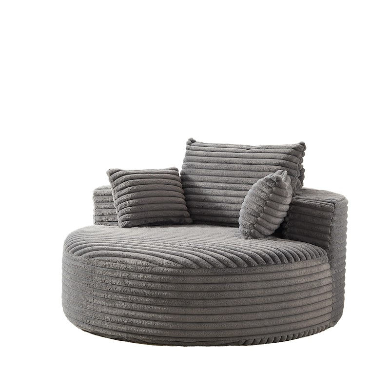 GDFStudio - Emberwood Corduroy Single Sofa Cloud Recliner