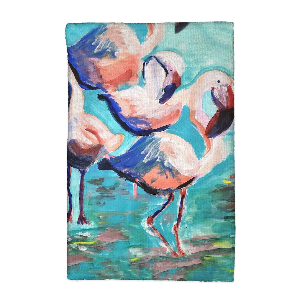 Dancing Flamingos Kitchen Towel - 16x25