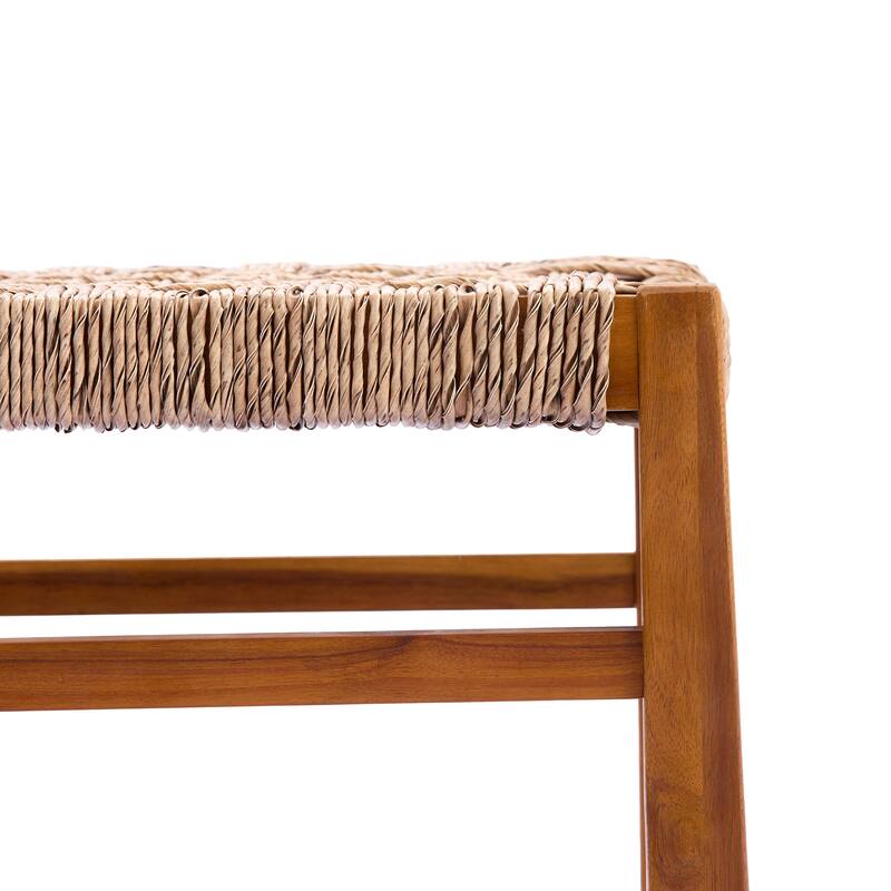 Christopher Knight Home - Tsuneko 7-Piece Outdoor Acacia Wood Dining Set with Woven Wicker Chairs & 70" Oval Dining Table