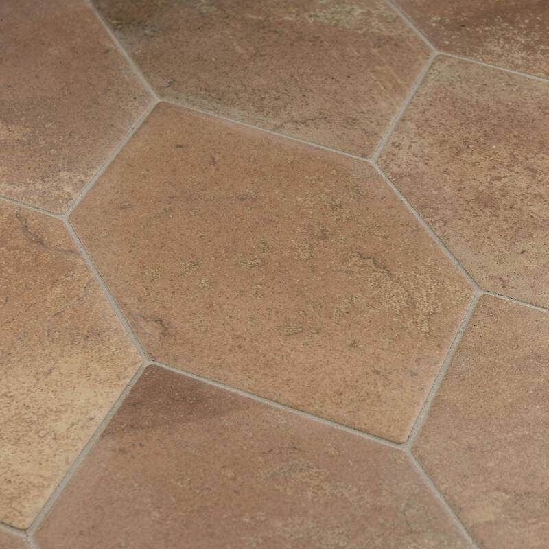 Merola Tile Volterra Kayak Rosso 6-1/2" x 12-1/2" Porcelain Floor and Wall Tile