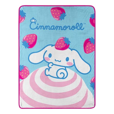 Cinnamoroll Strawberry Bun Micro Raschel Throw Blanket