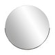 preview thumbnail 10 of 8, Allan Andrews Framed Silver Round Decorative Dante Wall Mirror - 30" Diameter x 1.1/2"
