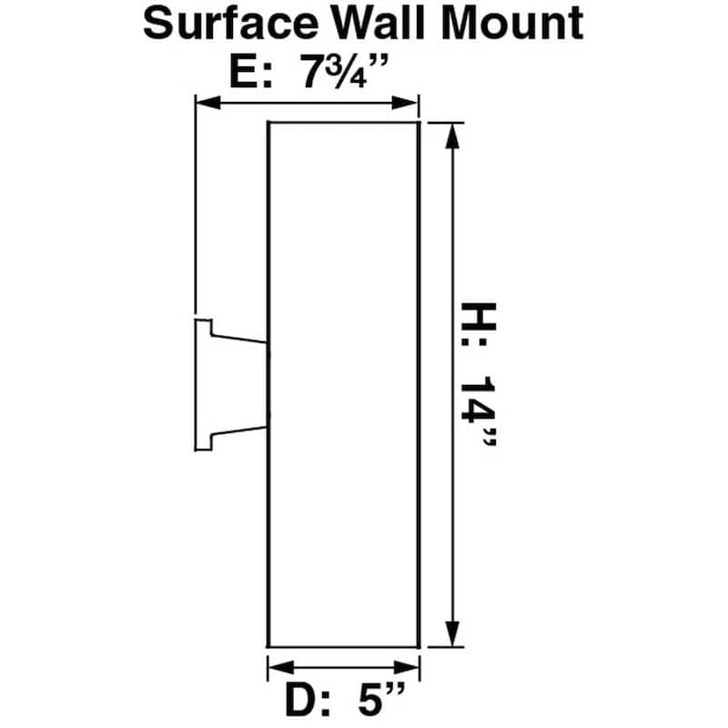 Volume Lighting 2-Light LED White Outdoor Cylinder Wall Mount