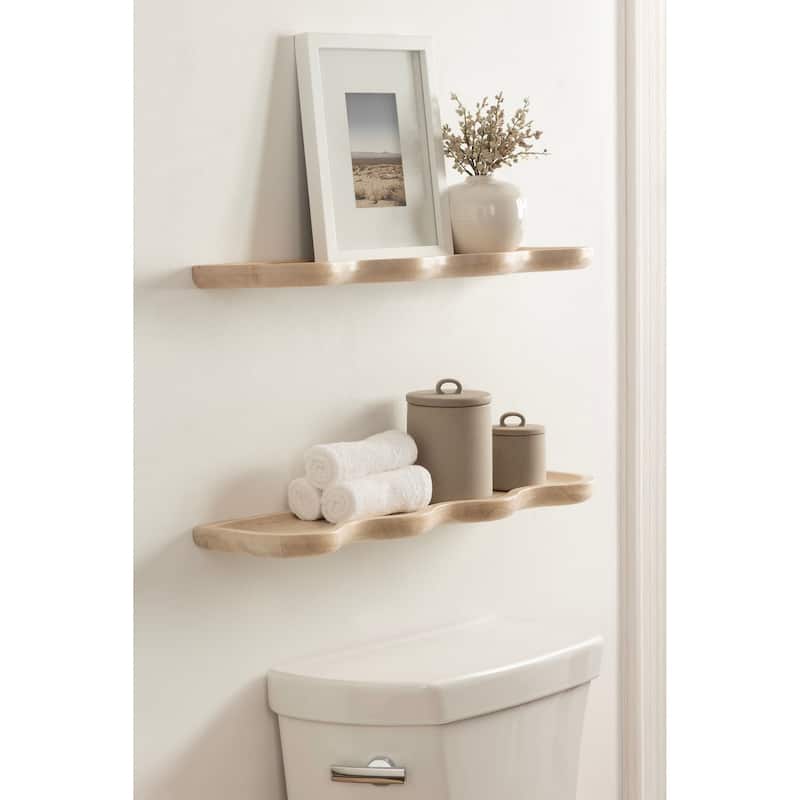 Kate and Laurel Alezar Wood Shelf Set