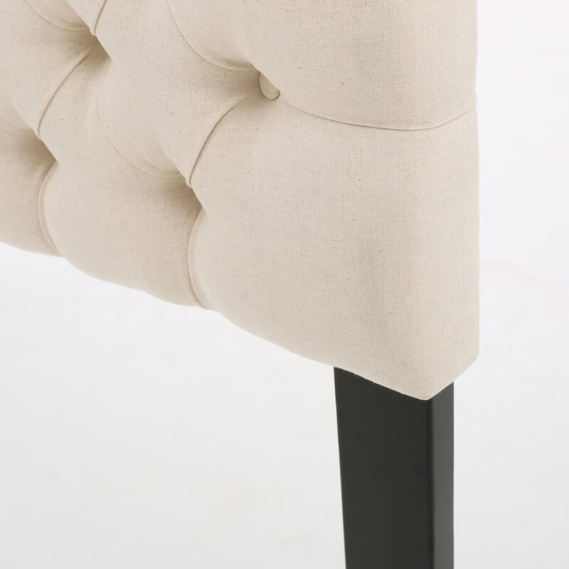 Modern Upholstered Queen Size Bed Headboard with Adjustable Wood Frame and Metal Legs