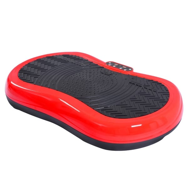 vibration massager machine VEVOR Vibration Plate Exercise Machine with 2 Resistance Bands Full Body Vibrating Platform for Home Workout Fitness Black main image 1