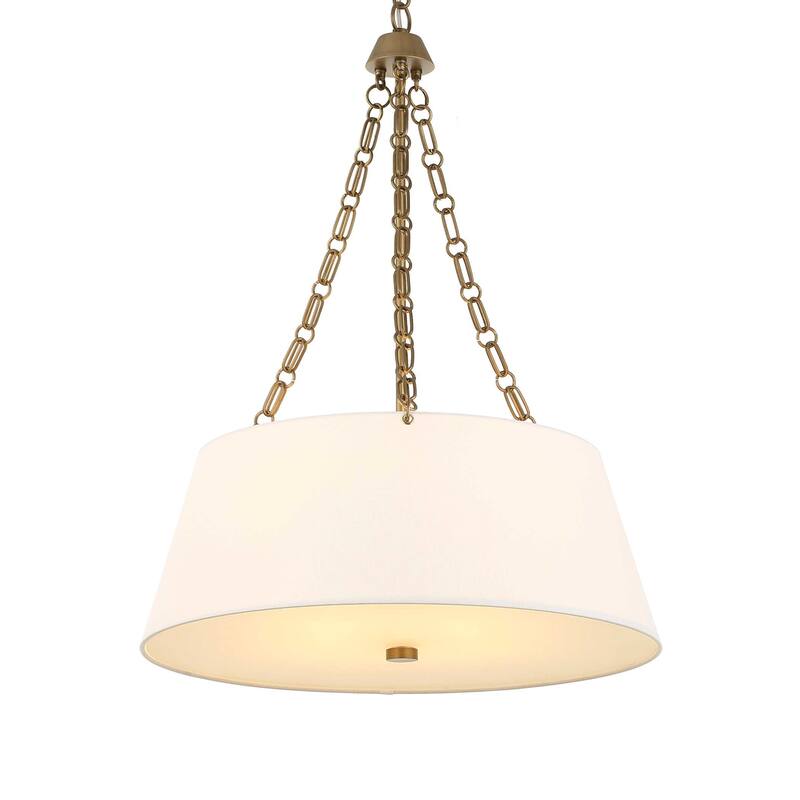 Uttermost Andalucia 4 Light Drum Pendant - 24"W x 24"D x 32.5"H