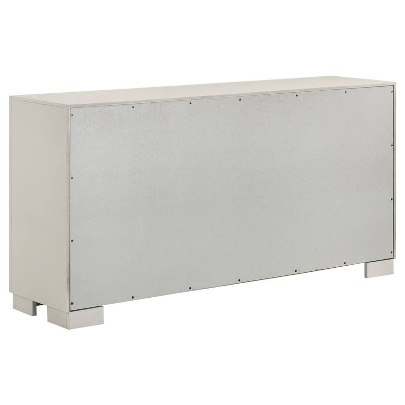 Jessica Contemporary Wood 6-drawer Dresser Cream White