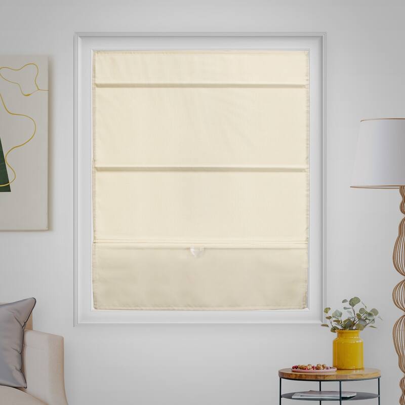 CHICOLOGY Cordless Magnetic Light Filtering Roman Shades