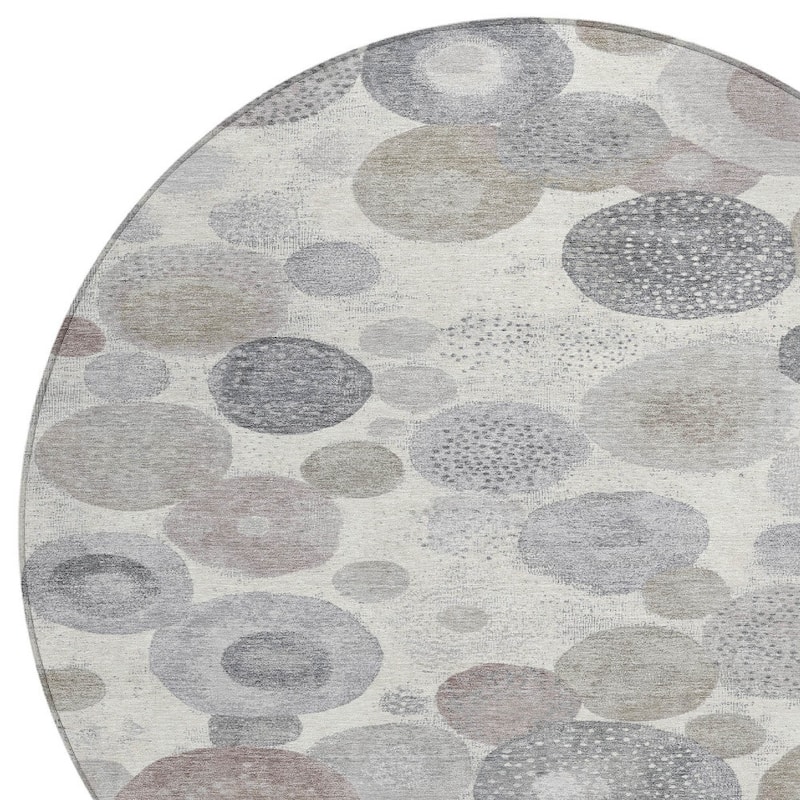 HomeRoots Geometric Transitional Rectangle Outdoor Rug