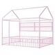 preview thumbnail 19 of 34, Space-Saving Full Size Kids Bed House Bed with Fence and Shelves