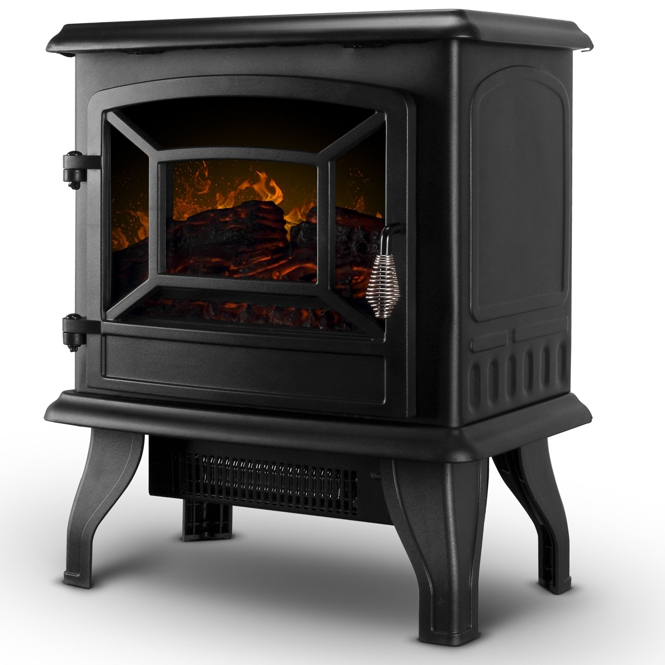 Shop Della 17 Freestanding Electric Fireplace 1400w Infrared W