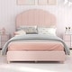 preview thumbnail 4 of 8, Costway Kids Twin Platform Bed Frame Upholstered Twin Size Bed with