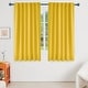 preview thumbnail 17 of 80, Deconovo Thermal Insulated 45-inch Curtain (2 Panel) - 52 x 45 Mellow Yellow
