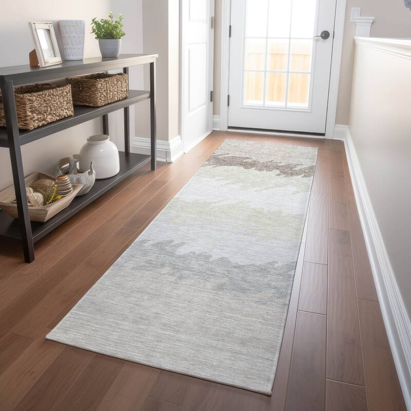 Premium Washable Super Soft Modern Ombre Mayfield Rug - Ivory - 2' 3" x 7' 6" - Runner