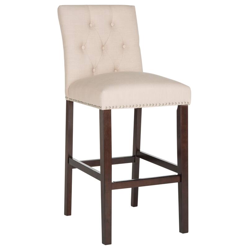 SAFAVIEH Jelka 31.5 Inch Bar Stool (Set of 2) - 19" x 20" x 44" - 19Wx23Dx44H