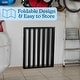 preview thumbnail 14 of 44, 3-Panel Indoor Foldable Dog Gate - 54x24-Inch Wood Freestanding Pet Fence