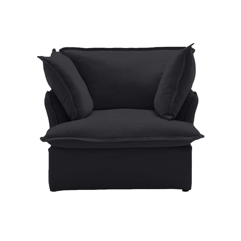 3 Piece Upholstered Living Room Sofa Set, Sectional Sofa Couch With Down Filled