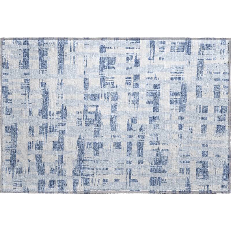 Premium Washable Super Soft Contemporary Plaid Mayfield Rug
