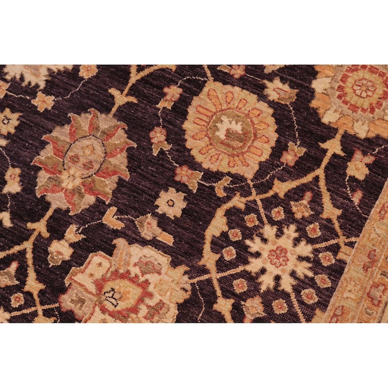 Classic Ziegler Tina Aubergine/Beige Wool Rug - 8'11'' x 12'0''