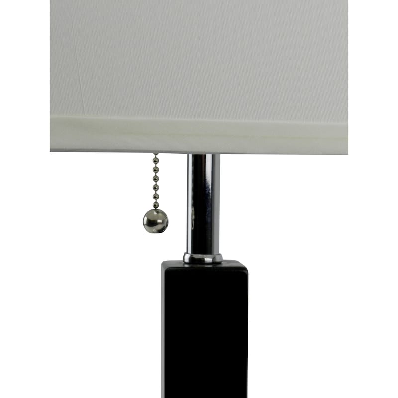 26"H BROWN SQUARE WOODEN TABLE Lamp (1PC/CTN) (0.92/5.55)