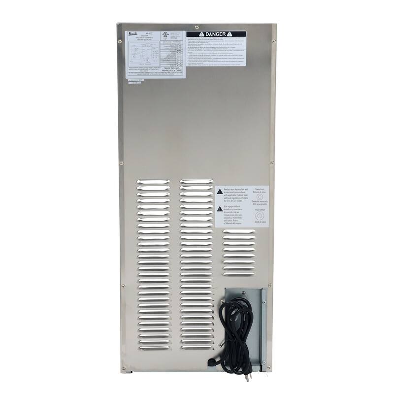 Avanti ELITE Series Outdoor Commercial Built-In Ice Maker, 50 lb. Capacity, in Stainless Steel